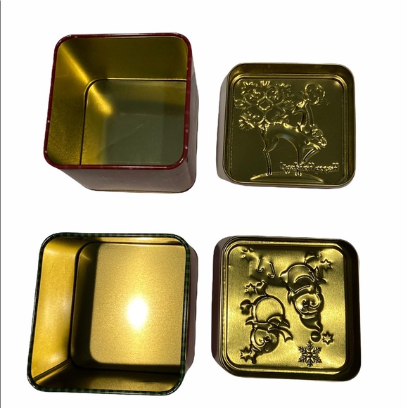 Lindy Bowman Set Of 4 Holiday Tin Boxes - Picture 5 of 7